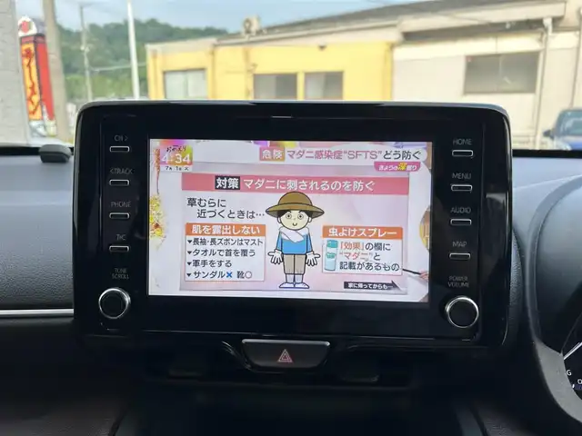 トヨタ ヤリスクロス ハイブリッド Z 滋賀県 2022(令4)年 1.8万km ダークブルーマイカM ワンオーナー/ディーラーナビ/　【AM・FM/CD/Bluetooth/TV/USB】/バックカメラ　【全方位】/ハーフレザーシート/運転席・助手席　シートヒーター/パワーシート/レーントレーシングアシスト/リヤクロストラフィックアラート/パーキングサポートブレーキ/ロードサインアシスト/横滑り防止システム/コーナーセンサー/ダウンヒルアシストコントロール/パワーバックドア/電格ミラー/ウィンカーミラー/Autoハイビーム/前後ドライブレコーダー/ETC2.0