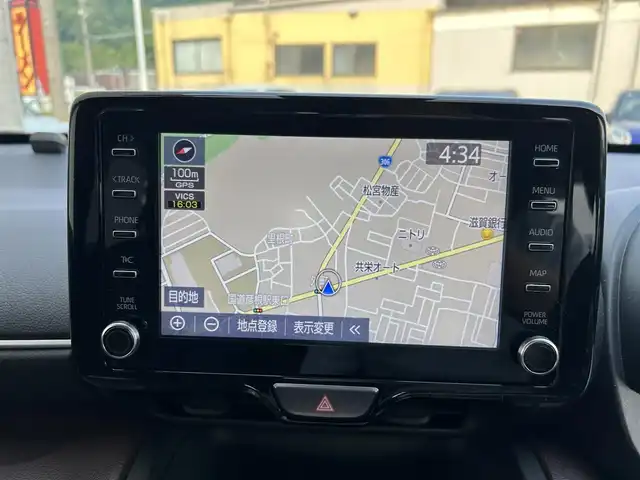 トヨタ ヤリスクロス ハイブリッド Z 滋賀県 2022(令4)年 1.8万km ダークブルーマイカM ワンオーナー/ディーラーナビ/　【AM・FM/CD/Bluetooth/TV/USB】/バックカメラ　【全方位】/ハーフレザーシート/運転席・助手席　シートヒーター/パワーシート/レーントレーシングアシスト/リヤクロストラフィックアラート/パーキングサポートブレーキ/ロードサインアシスト/横滑り防止システム/コーナーセンサー/ダウンヒルアシストコントロール/パワーバックドア/電格ミラー/ウィンカーミラー/Autoハイビーム/前後ドライブレコーダー/ETC2.0