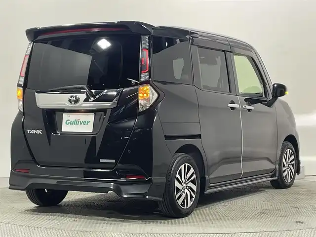 トヨタ タンク カスタムG S 大阪府 2018(平30)年 4.8万km ブラックマイカメタリック TRDエアロ　純正ナビ　バックカメラ　Bluetooth　フルセグTV　DVD再生　衝突軽減ブレーキ　クルーズコントロール　両側パワースライドドア　ドライブレコーダー　ETC オートライト　LEDヘッドライト　スマートキー