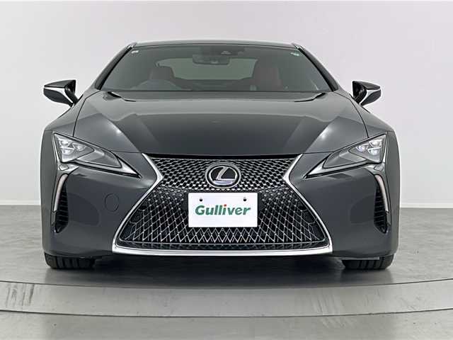 レクサス ＬＣ 500h Sパッケージ 福島県 2021(令3)年 3.1万km ダークグレーマイカ /禁煙車//Lexus Safety System＋/・プリクラッシュセーフティ/・レーントレーシングアシスト/・レーダークルーズコントロール/・オートマチックハイビーム//ブラインドスポットモニター//格納式リアスポイラー//カーボンルーフ//メーカー10.3インチナビ/・BT.CD.VD.SD.USB.AUX.ミラーキャスト/・フルセグTV//バックカメラ//ハーフレザーシート/・前席パワーシート/・D席シートメモリー//パドルシフト//ステアリングスイッチ//純正ドライブレコーダー（F）//ビルトインETC2.0//プッシュスタート//スマートキー×2//電動パーキングブレーキ//オートホールド//三眼LEDヘッドライト//純正21インチAW//純正フロアマット