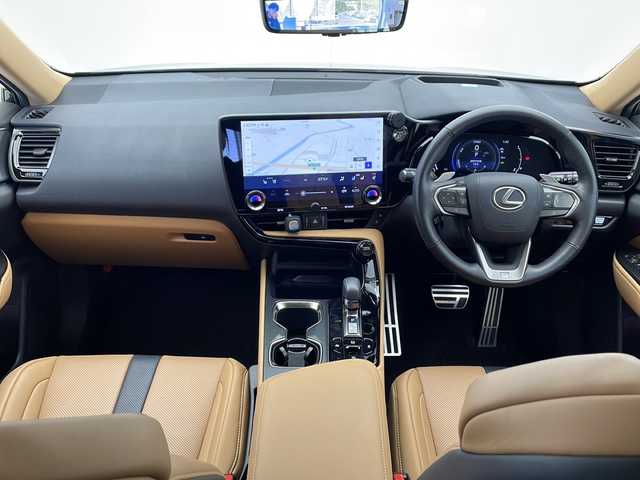 レクサス ＮＸ 350h Fスポーツ 千葉県 2024(令6)年 1.6万km グラファイトブラックガラスフレーク 衝突軽減ブレーキ/レーンキープアシスト/レーダークルーズコントロール/オートマチックハイビーム/全方位カメラ/純正メモリナビ/（フルセグ/Bluetooth/FM/AM）/アイドリングストップ/ETC2.0/シートヒーター（運転席＋助手席）/エアシート（運転席＋助手席）/ブラインドスポットモニター/ヘッドアップディスプレイ/デジタルインナーミラー/LEDヘッドライト/フォグライト/電動格納ミラー/パドルシフト