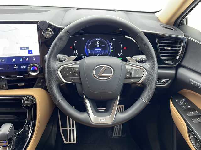 レクサス ＮＸ 350h Fスポーツ 千葉県 2024(令6)年 1.6万km グラファイトブラックガラスフレーク 衝突軽減ブレーキ/レーンキープアシスト/レーダークルーズコントロール/オートマチックハイビーム/全方位カメラ/純正メモリナビ/（フルセグ/Bluetooth/FM/AM）/アイドリングストップ/ETC2.0/シートヒーター（運転席＋助手席）/エアシート（運転席＋助手席）/ブラインドスポットモニター/ヘッドアップディスプレイ/デジタルインナーミラー/LEDヘッドライト/フォグライト/電動格納ミラー/パドルシフト