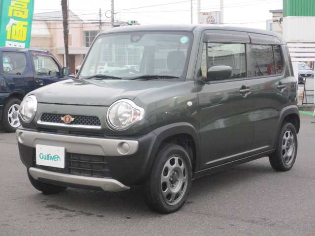 スズキ ハスラー G 岡山県 2015(平27)年 8.1万km クールカーキPM スマートキー×2/プッシュスタート/D席シートヒーター/アイドリングストップ/レーダーブレーキサポート