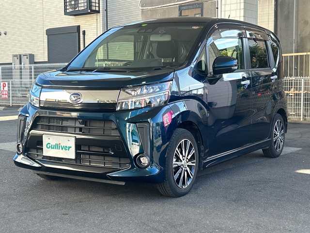 ダイハツ ムーヴ カスタム X LTD SAⅢ 京都府 2019(令1)年 3.4万km レーザーブルークリスタルシャイン ワンオーナー/純正メモリナビ/フルセグテレビ/バックカメラ/アラウンドビュー/アイドリングストップ/ウィンカーミラー/ドアバイザー/プッシュスタート/ETC/レーンキープ/衝突軽減ブレーキ/シートヒーター