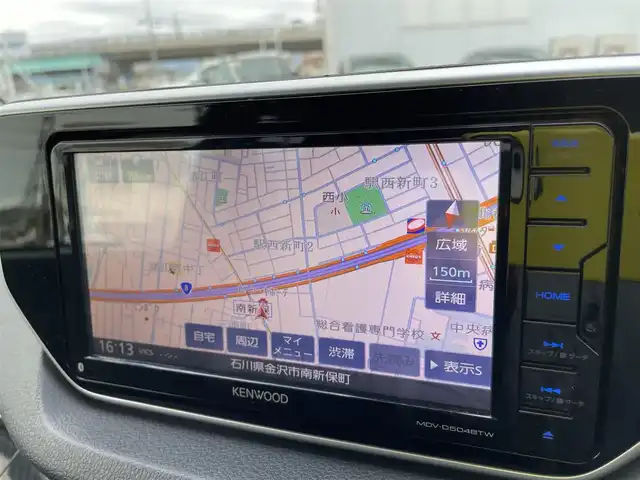 ダイハツ ムーヴ カスタム RS ハイパー SAⅡ 石川県 2016(平28)年 8.2万km ワイン 社外メモリーナビ/フルセグTV/バックカメラ/LEDヘッドライト/ETC/スマートキー/プッシュスタート/レーダーブレーキ/ドライブレコーダー/ハーフレザーシート