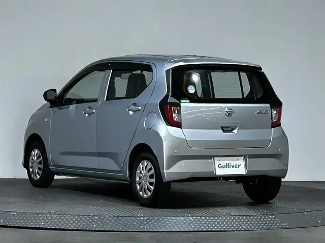 ダイハツ ミラ イース L SAⅢ 愛媛県 2021(令3)年 0.5万km ブライトシルバーメタリック 純正オーディオ/レーンキープアシスト/コーナーセンサー/衝突被害軽減ブレーキ/純正フロアマット/オートマチックハイビーム/オートライト/ヘッドライトレベライザー/ドアバイザー/スペアキー/保証書