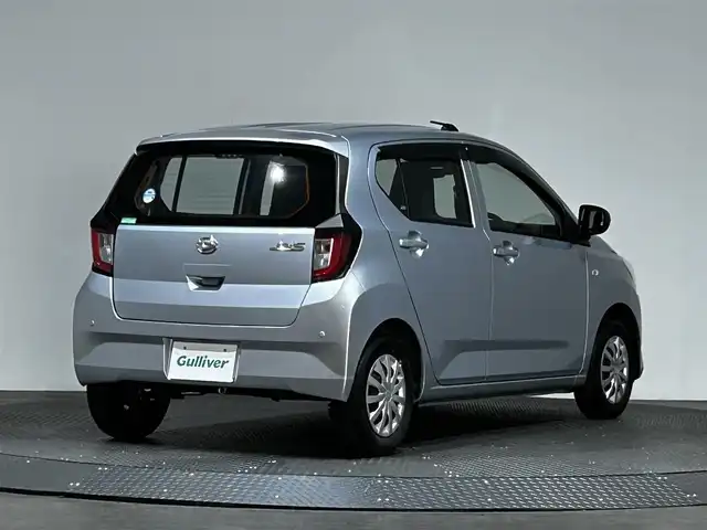 ダイハツ ミラ イース L SAⅢ 愛媛県 2021(令3)年 0.5万km ブライトシルバーメタリック 純正オーディオ/レーンキープアシスト/コーナーセンサー/衝突被害軽減ブレーキ/純正フロアマット/オートマチックハイビーム/オートライト/ヘッドライトレベライザー/ドアバイザー/スペアキー/保証書