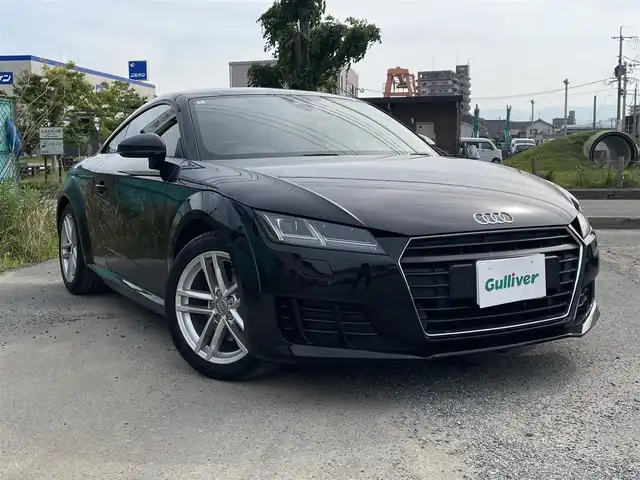 アウディ ＴＴクーペ 2．0 TFSI 福岡県 2015(平27)年 14.3万km ミトスブラックメタリック Audi　MMIナビ/（フルセグTV/BT/CD/DVD）/バーチャルコックピット/バックモニター/コーナーセンサー/クルコン/ETC2.0/マトリクスLEDヘッドライト/パドルシフト/ドラレコ/可変リアスポイラー/可変バルブ/Sトロニック（6速）/純正17inchAW/コンフォートアクセス/パドルシフト不調