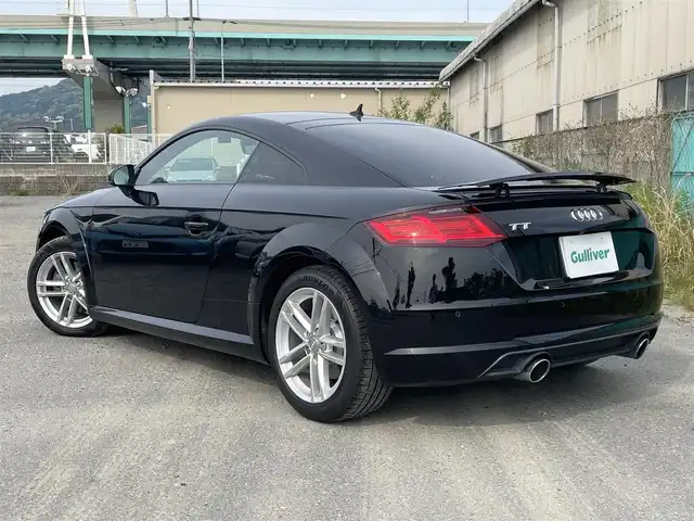アウディ ＴＴクーペ 2．0 TFSI 福岡県 2015(平27)年 14.3万km ミトスブラックメタリック Audi　MMIナビ/（フルセグTV/BT/CD/DVD）/バーチャルコックピット/バックモニター/コーナーセンサー/クルコン/ETC2.0/マトリクスLEDヘッドライト/パドルシフト/ドラレコ/可変リアスポイラー/可変バルブ/Sトロニック（6速）/純正17inchAW/コンフォートアクセス/パドルシフト不調