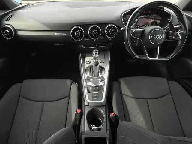アウディ ＴＴクーペ 2．0 TFSI 福岡県 2015(平27)年 14.3万km ミトスブラックメタリック Audi　MMIナビ/（フルセグTV/BT/CD/DVD）/バーチャルコックピット/バックモニター/コーナーセンサー/クルコン/ETC2.0/マトリクスLEDヘッドライト/パドルシフト/ドラレコ/可変リアスポイラー/可変バルブ/Sトロニック（6速）/純正17inchAW/コンフォートアクセス/パドルシフト不調