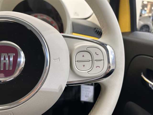 フィアット ５００ ミモザ2 愛媛県 2021(令3)年 2.3万km ジアッロ・ジネストラ ワンオーナー /社外SDナビ【AVIC-RZ811】/フルセグTV/Bluetooth/DVD/AM/FM/バックカメラ/社外前後ドライブレコーダー【SN-TW81d】/クルーズコントロール/純正15インチアルミホイール/保証書/取扱説明書