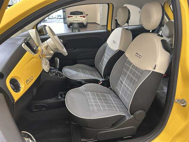 フィアット ５００ ミモザ2 愛媛県 2021(令3)年 2.3万km ジアッロ・ジネストラ ワンオーナー /社外SDナビ【AVIC-RZ811】/フルセグTV/Bluetooth/DVD/AM/FM/バックカメラ/社外前後ドライブレコーダー【SN-TW81d】/クルーズコントロール/純正15インチアルミホイール/保証書/取扱説明書
