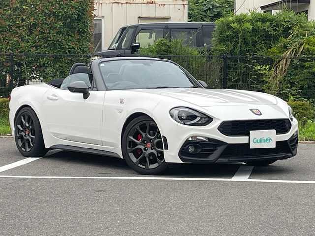 アバルト １２４ スパイダー 福島県 2018(平30)年 2.7万km パール カラーコード25D/純正ナビ/フルセグTV、DVD、/ETC/バックカメラ/プッシュスタート/スマートキー/スペアキー/テレビキャンセラー/スポーツモード/ステリモ/純正17インチタイヤ/オートライト/純正フロアマット/クルーズコントロール