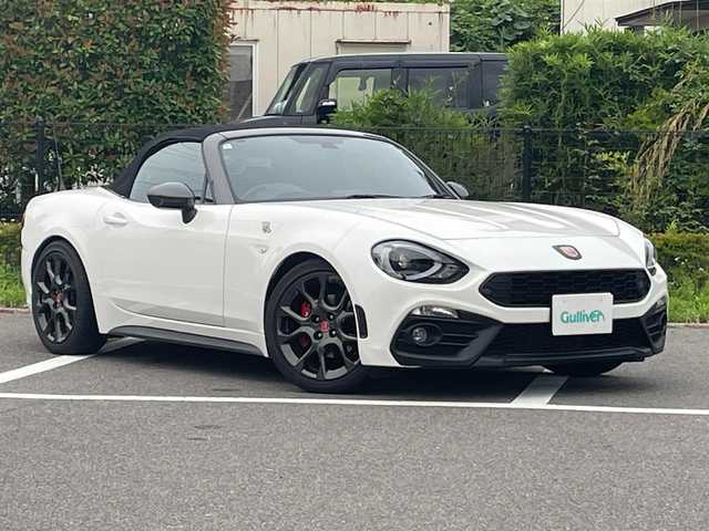 アバルト １２４ スパイダー 福島県 2018(平30)年 2.7万km パール カラーコード25D/純正ナビ/フルセグTV、DVD、/ETC/バックカメラ/プッシュスタート/スマートキー/スペアキー/テレビキャンセラー/スポーツモード/ステリモ/純正17インチタイヤ/オートライト/純正フロアマット/クルーズコントロール