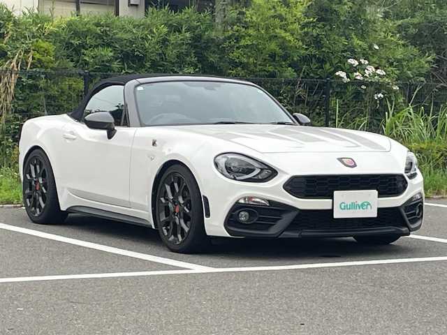 アバルト １２４ スパイダー 福島県 2018(平30)年 2.7万km パール カラーコード25D/純正ナビ/フルセグTV、DVD、/ETC/バックカメラ/プッシュスタート/スマートキー/スペアキー/テレビキャンセラー/スポーツモード/ステリモ/純正17インチタイヤ/オートライト/純正フロアマット/クルーズコントロール