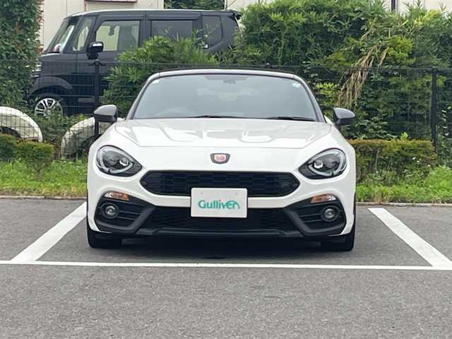 アバルト １２４ スパイダー 福島県 2018(平30)年 2.7万km パール カラーコード25D/純正ナビ/フルセグTV、DVD、/ETC/バックカメラ/プッシュスタート/スマートキー/スペアキー/テレビキャンセラー/スポーツモード/ステリモ/純正17インチタイヤ/オートライト/純正フロアマット/クルーズコントロール