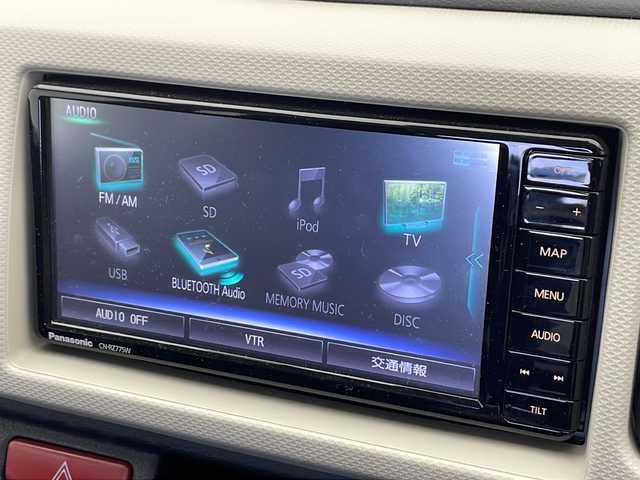 スズキ アルト L 福島県 2021(令3)年 2.3万km シフォンアイボリーM 禁煙車/社外ナビPanasonic　CNR775W【フルセグTV/ DVD/CD/SD/Bluetooth】/スズキセーフティサポート/衝突被害軽減ブレーキ/車線逸脱警報機能/横滑り防止/オートライト/アイドリングストップ　/ビルトインETC/前方ドライブレコーダー/シートヒーター/キーレス/社外13インチアルミホイール