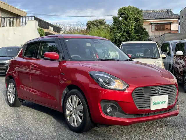 スズキ スイフト HYBRID ML 東京都 2017(平29)年 4.3万km バーニングレッドPM セーフティパッケージ/純正メモリナビTV/LEDヘッドランプ/ETC/スマートキー×2/プッシュスタート/純正16インチAW/アダプティブクルーズコントロール/レーンキープアシスト/デュアルセンサーブレーキサポート