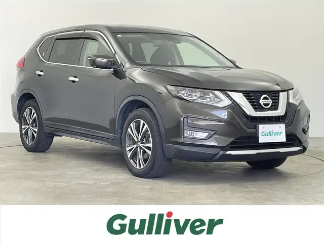 日産 エクストレイル 20Xi 千葉県 2018(平30)年 5.6万km チタニウムカーキ 禁煙車/４WD/エマージェンシーブレーキ/・プロパイロット/・コーナーセンサー/パワーバックドア/純正9インチメモリナビ/・型番：MM518D-L/・CD/DVD/AUX/Bluetooth/フルセグTV/・アラウンドビューモニター/・インテリジェントルームミラー/・ビルトインETC/革巻きステアリング/・ステアリングスイッチ/レザーシート/左右独立エアコン/電子パーキング/・ブレーキホールド/純正フロアマット/純正18インチAW/・LEDヘッドライト/・フォグランプ
