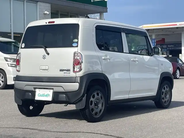 スズキ ハスラー G 宮崎県 2019(令1)年 4万km ピュアホワイトP ワンオーナー/社外オーディオ/　AM FM BT/運転席助手席シートヒーター/スマートキー/プッシュスタート/オートエアコン/盗難防止装置/取説/保証書