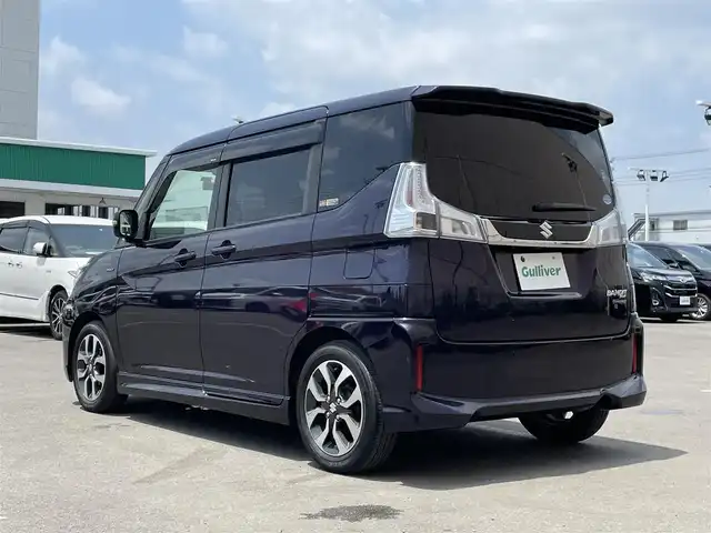 スズキ ソリオ バンディット HV SV 東京都 2018(平30)年 6.9万km ミッドナイトバイオレットメタリック ナビ/バックカメラ/天吊モニター/デュアルカメラブレーキサポート/車線逸脱警報機能/クルーズコントロール/シートヒーター/両側パワースライドドア/ＥＴＣ/ドライブレコーダー/ステアリングスイッチ