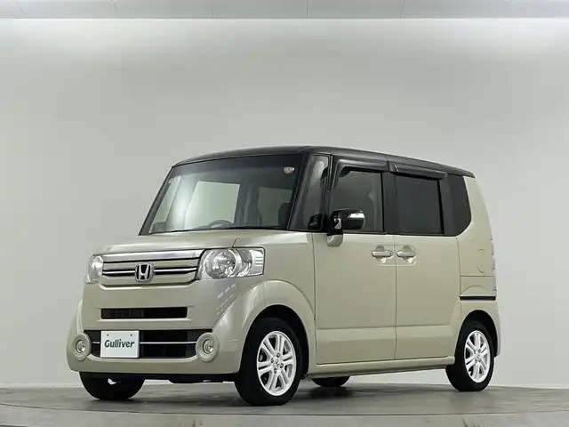ホンダ Ｎ ＢＯＸ 2トーン G Lパッケージ 兵庫県 2016(平28)年 5.7万km プレミアムアイボリーパール2トーン ナビ Bluetooth バックカメラ 前後ドライブレコーダー 片側パワースライド オートライト スペアキー チップアップシート スマートキー アイドリングストップ ビルトインETC ベンチシート