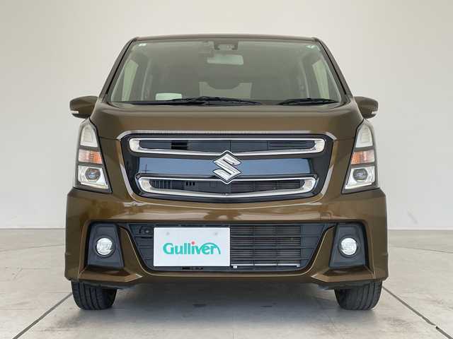 スズキ ワゴンＲ スティングレー HYBRID X 愛知県 2017(平29)年 2.5万km 茶 スズキセーフティサポート/SDナビ/シートヒーター/ヘッドアップディスプレイ/アルミホイール/LEDヘッドライト/レーンキープアシスト/ドライブレコーダー/衝突軽減システム/フルセグ/CD DVD/Bluetooth/ステアリングスイッチ/スマートキー/プッシュスタート