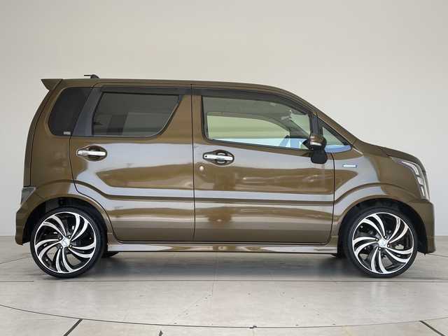 スズキ ワゴンＲ スティングレー HYBRID X 愛知県 2017(平29)年 2.5万km 茶 スズキセーフティサポート/SDナビ/シートヒーター/ヘッドアップディスプレイ/アルミホイール/LEDヘッドライト/レーンキープアシスト/ドライブレコーダー/衝突軽減システム/フルセグ/CD DVD/Bluetooth/ステアリングスイッチ/スマートキー/プッシュスタート