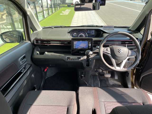 スズキ ワゴンＲ スティングレー HYBRID X 愛知県 2017(平29)年 2.5万km 茶 スズキセーフティサポート/SDナビ/シートヒーター/ヘッドアップディスプレイ/アルミホイール/LEDヘッドライト/レーンキープアシスト/ドライブレコーダー/衝突軽減システム/フルセグ/CD DVD/Bluetooth/ステアリングスイッチ/スマートキー/プッシュスタート