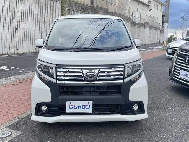 ダイハツ ムーヴ カスタム X SAⅡ 福岡県 2015(平27)年 8.8万km パールホワイトⅢ (株)IDOMが運営する【じしゃロン八幡西店】の自社ローン専用車両になります。こちらは現金またはオートローンご利用時の価格です。自社ローンご希望の方は別途その旨お申付け下さい/衝突軽減システム/スマートキー２本/プッシュスタート/純正メモリナビ /フルセグ/Bluetooth/バックカメラ/ウィンカーミラー/オートライト/ISOFIX