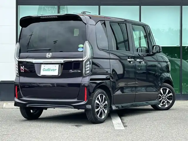 ホンダ Ｎ ＢＯＸ カスタム G L ホンダセンシング 和歌山県 2018(平30)年 9.2万km プレミアムベルベットパープル・パール 社外7インチナビ(AViC-HRZ900)/バックカメラ/フルセグTV/BT/CD/DVD/衝突被害軽減ブレーキ/レーダークルーズコントロール/レーンキープアシスト/後方コーナーセンサー/オートライト/ビルトインETC/片側パワースライド/LEDヘッドライト/フォグランプ/後席ロール式サンシェード/ステアリングリモコン/フロントシーケンシャル