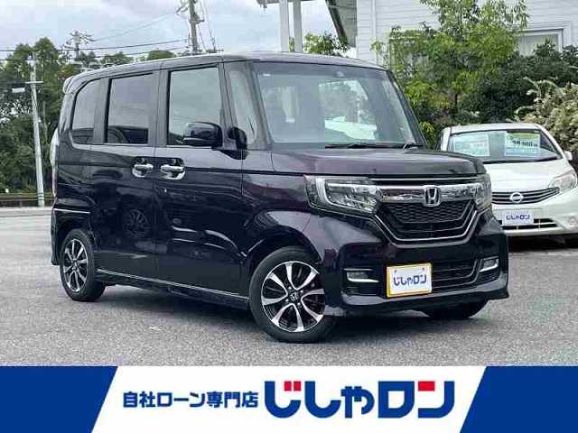 ホンダ Ｎ ＢＯＸ カスタム G L ホンダセンシング 愛知県 2018(平30)年 9.2万km プレミアムベルベットパープル・パール (株)IDOMが運営する【じしゃロン名古屋鳴海店】の自社ローン専用車両になります。こちらは現金またはオートローンご利用の価格です。自社ローンご希望の方は別途その旨お申し付けください。/社外7インチナビ(AViC-HRZ900)/フルセグTV/BT/CD/DVD/衝突被害軽減ブレーキ/レーダークルーズコントロール/レーンキープアシスト/後方コーナーセンサー/オートライト/ビルトインETC/片側パワースライド/LEDヘッドライト/フォグランプ/後席ロール式サンシェード/ステアリングリモコン/フロントシーケンシャル