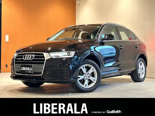 アウディ Ｑ３ 2．0 TFSI クワトロ 180PS 道央・札幌 2017(平29)年 6.2万km ミトスブラックメタリック メタリックペイント/レザーパッケージ/　・ファインナッパレザーシート/　・シートヒーター/　・デコラティブパネルウォルナットバルサミックブラウン/バックカメラ/MMIナビゲーション/　・フルセグTV/　・CD/DVD/SD/Bluetooth/ETC