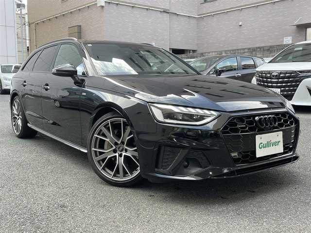 アウディ アウディ Ａ４ アバント 40TDIクワトロ Sライン 神奈川県 2023(令5)年 2.6万km ミトスブラックメタリック ワンオーナー/パノラマサンルーフ/Sライン/クルーズコントロール/ETC2.0/ハーフレザー/純正ナビ/プッシュスタート/純正ドラレコ/運転席／助手席パワーシート/純正19AW