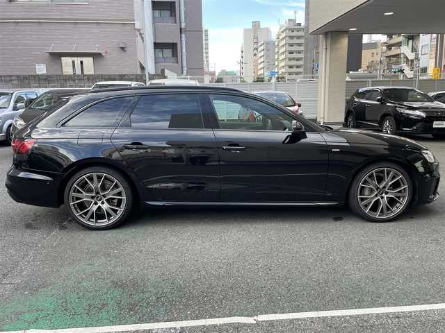 アウディ アウディ Ａ４ アバント 40TDIクワトロ Sライン 神奈川県 2023(令5)年 2.6万km ミトスブラックメタリック ワンオーナー/パノラマサンルーフ/Sライン/クルーズコントロール/ETC2.0/ハーフレザー/純正ナビ/プッシュスタート/純正ドラレコ/運転席／助手席パワーシート/純正19AW