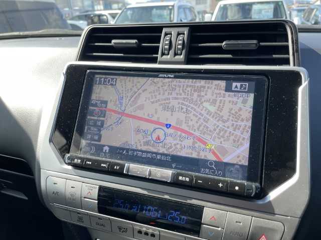 トヨタ ランドクルーザー プラド TX 岩手県 2019(令1)年 4.5万km ブラック 4WD/ディーゼル/レーダークルーズコントロール/バックカメラ/サンルーフ/ドアバイザー/フロアマット/LDA/LEDヘッドライト/ヘッドライトウォッシャー/コーナーセンサー/ETC/アルパイン9インチナビ/フルセグ/CD/DVD/BT/社外20AW