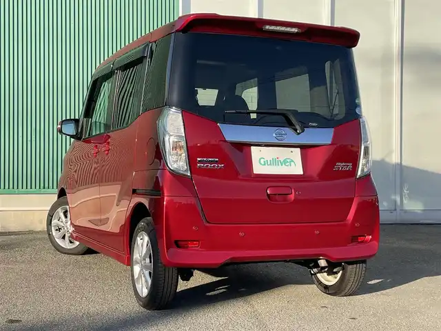 日産 デイズ ルークス ハイウェイスター Xターボ 福岡県 2020(令2)年 6万km スパークリングレッドM 純正ナビ(フルセグTV・CD・DVD・FM・AM・BT)/全方位カメラ/ETC/プッシュスタート/コーナーセンサー前後/片側パワースライドドア/スマートキー/純正フロアマット