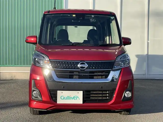 日産 デイズ ルークス ハイウェイスター Xターボ 福岡県 2020(令2)年 6万km スパークリングレッドM 純正ナビ(フルセグTV・CD・DVD・FM・AM・BT)/全方位カメラ/ETC/プッシュスタート/コーナーセンサー前後/片側パワースライドドア/スマートキー/純正フロアマット