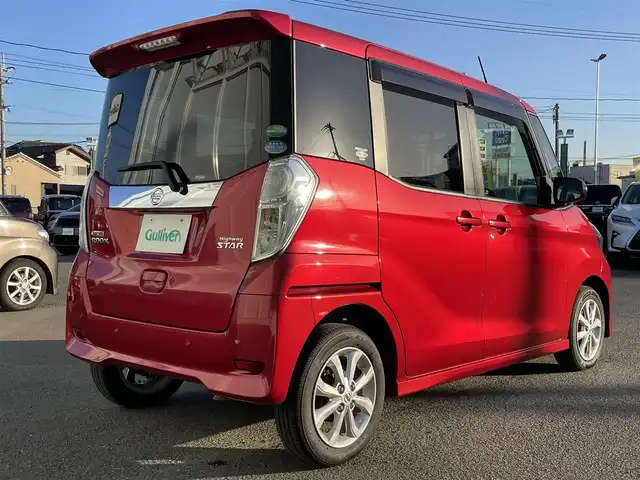 日産 デイズ ルークス ハイウェイスター Xターボ 福岡県 2020(令2)年 6万km スパークリングレッドM 純正ナビ(フルセグTV・CD・DVD・FM・AM・BT)/全方位カメラ/ETC/プッシュスタート/コーナーセンサー前後/片側パワースライドドア/スマートキー/純正フロアマット