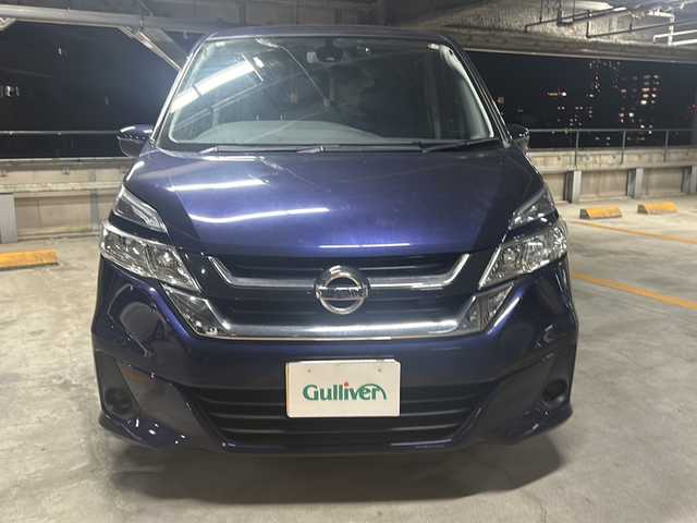 日産 セレナ X 広島県 2016(平28)年 8.8万km アズライトブルー 社外ナビ（MAX675W）/バックカメラ/エマージェンシーブレーキ/車線逸脱防止警報/クルーズコントロール/ETC/スマートキー