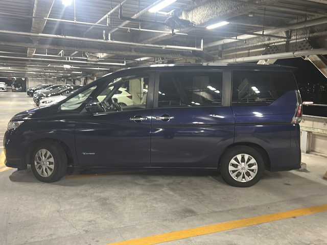 日産 セレナ X 広島県 2016(平28)年 8.8万km アズライトブルー 社外ナビ（MAX675W）/バックカメラ/エマージェンシーブレーキ/車線逸脱防止警報/クルーズコントロール/ETC/スマートキー