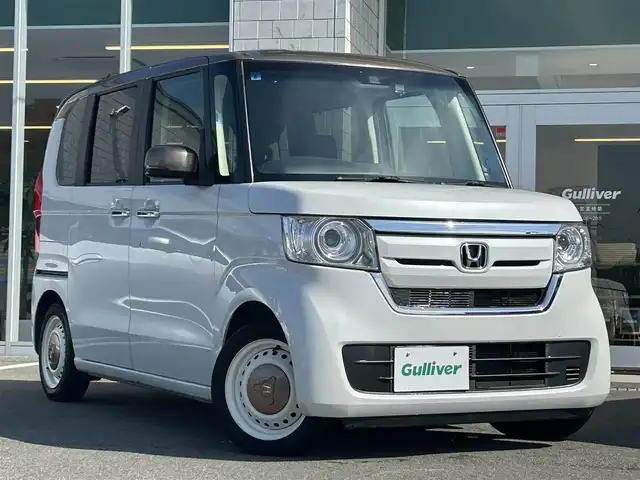 ホンダ Ｎ ＢＯＸ G･EX Hセンシング カッパーブラウンスタイル 兵庫県 2019(平31)年 3万km プラチナホワイトパール 純正SDナビ/（BT/CD/DVD/USB/フルセグ）/バックカメラ/ビルトインETC/前後ドライブレコーダー/両側パワースライドドア/オートライト/レーダークルーズコントロール/ステアリングスイッチ/ウインカーミラー/LEDヘッドライト/スマートキー