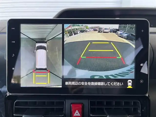 ダイハツ タント カスタム X 高知県 2019(令1)年 6.4万km シャイニングホワイトパール 純正ナビ/　Bluetooth/フルセグ/　CD/DVD/AM/FM/全方位カメラ/両側パワースライドドア /ETC/ナビ連動ドライブレコーダー/ローダウン/ロングスライドシート/パーキングアシスト/ハーフレザーシート/ロールサンシェード/コーナーセンサー/ステアリングスイッチ/プッシュスタート/スペアキー/純正フロアマット/純正14インチアルミホイール/LEDヘッドライト/オートライト/アイドリングストップ/ベンチシート/盗難防止装置