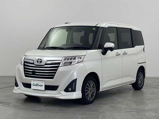 トヨタ ルーミー カスタムG S 群馬県 2018(平30)年 7.3万km パールホワイトⅢ 純正ナビ　バックカメラ　衝突被害軽減ブレーキ　両側電動スライドドア　クルーズコントロール　ビルトインＥＴＣ　ステアリングリモコン　スマートキー　プッシュスタート　ＬＥＤライト　オートライト　禁煙車