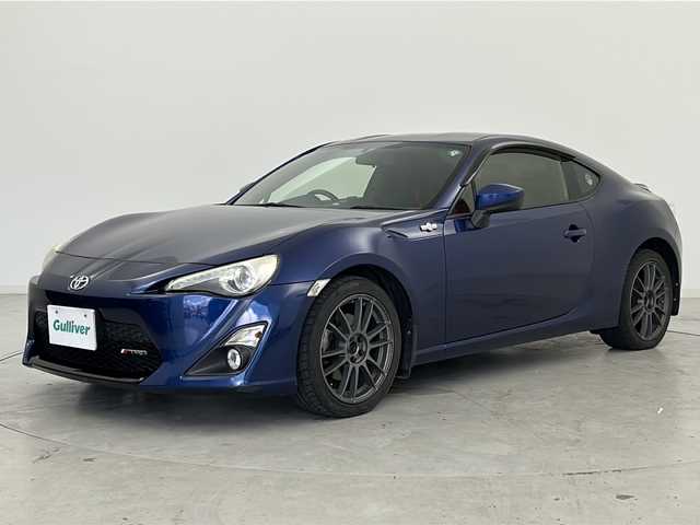 トヨタ ８６ GT 宮城県 2013(平25)年 10.2万km ギャラクシーブルーシリカ 禁煙車/純正SDナビ/・CD.DVD.SD.BT/フルセグTV/パドルシフト/LEDヘッドライト/フォグランプ/横滑り防止装置/プッシュスタート/スマートキー2個/SPORTモード/SNOWモード/RAYS17インチアルミホイール/純正フロアマット/ドアバイザー