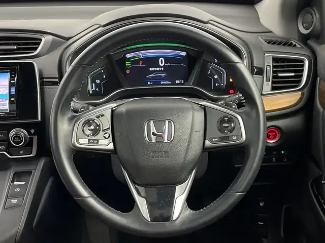 ホンダ ＣＲ－Ｖ ハイブリッド EX・マスターピース 鹿児島県 2019(平31)年 9.4万km ルーセブラックM ワンオーナー/純正SDナビ/(BT/CD/DVD/AM/FM/フルセグTV)/ホンダセンシング/レーダークルーズコントロール/衝突軽減ブレーキ/レーンキープアシスト/ブラインドスポットモニター/パドルシフト/パワーバックドア/前席パワーシート/シートメモリー/バックカメラ/前席シートヒーター/電動パーキングブレーキ/オートホールド/ビルトインETC2.0/前後コーナーセンサー/サンルーフ/純正18インチアルミホイール/純正フロアマット/純正LEDヘッドライト/アイドリングストップ/保証書/取扱説明書
