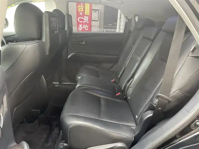 レクサス ＲＸ 450h バージョンL 愛知県 2012(平24)年 11.1万km ブラック ムーンルーフ〈MOP〉/ブラックレザーシート/純正HDDナビゲーションシステム/DVD／Bluetooth／地デジTV/マークレビンソンプレミアムサウンドシステム/リアシートエンターテイメントシステム〈MOP〉/純正フロントエアロバンパー〈MOP〉/クリアランスソナー〈MOP〉/バックカメラ/前席メモリ付パワーシート/前席シートヒーター＆ベンチレーション/ウッドコンビステアリング/純正LEDヘッドライト/クルーズコントロール/ビルトインETC/エンジンスターター＆カードキー有/社外20インチ鍛造AW/〈BRIDGESTONE PRODRIVE〉