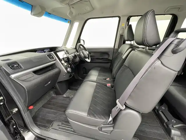 ダイハツ タント カスタム RS トップED SAⅡ 熊本県 2016(平28)年 6万km ブラックマイカメタリック 社外ナビCN-RC03WD（ＣＤ・ＤＶＤ・フルセグ・BT・ＳＤ・ｉｐｏｄ）バックカメラ　/両側パワースライドドア　/衝突軽減ブレーキ/横滑り防止/アイドリングストップ/ドアバイザー/ハーフレザーシート　/純正フロアマット　/オートライト　/ＬＥＤヘッドライト　/フォグランプ　/スマートキー/プッシュスタート