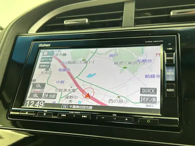 ホンダ シャトル ハイブリッド X ホンダセンシング 千葉県 2019(平31)年 5.4万km ミッドナイトブルービームM 禁煙　/純正７型ナビ（VXM-195VFi）/AM＆FM＆Bluetooth＆フルセグTV＆CD＆DVD/前席シートヒーター　/ビルトインＥＴＣ　/ホンダセンシング/レーダークルーズコントロール/レーンキープアシスト　/バックカメラ　/電動格納サイドミラー　/パドルシフト　/ＬＥＤヘッドライト（オートライト付き）/フォグランプ/12Vシガーソケット/アイドリングストップ/ウィンカーミラー/ドアバイザー/プッシュスタート/フロアマット/ハーフレザーシート/ISOFIX