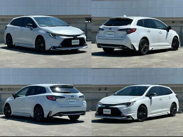 トヨタ カローラツーリング ハイブリッド ダブルバイビー 静岡県 2022(令4)年 0.8万km プラチナホワイトパールマイカ モデリスタフルエアロ/純正９型ディスプレイ/ナビ/フルセグＴＶ/バックカメラ/ＥＴＣ２．０/純正ドラレコ/ＲＣＴＡ/ＢＳＭ/シートヒーター/ハーフレザー/ＬＥＤヘッドライト/フォグライト/純正１７ＡＷ